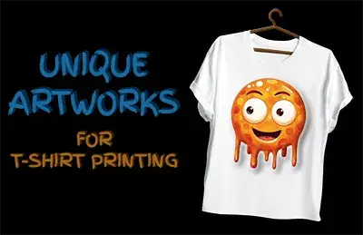 einzigartige Kunstwerke für T-Shirt-Druck
